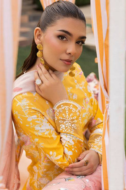 Saad Shaikh | Lawn 25 | Yellow - Amber Bloom by Maria Faisal - Registered Vendor of : Saad Shaikh - type : Ladies Clothes - 100% original wedding dresses