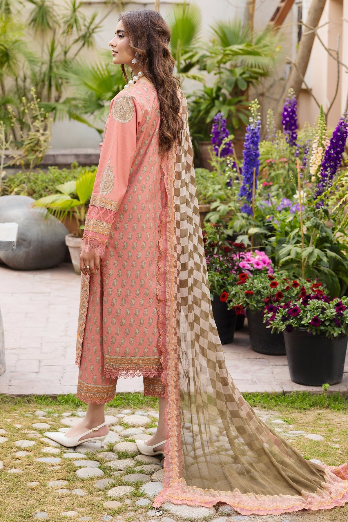 Charizma | Andaaz Lawn 26 |  CAD6-07 - Luxury Dress - available at Maria Faisal in UK and USA.