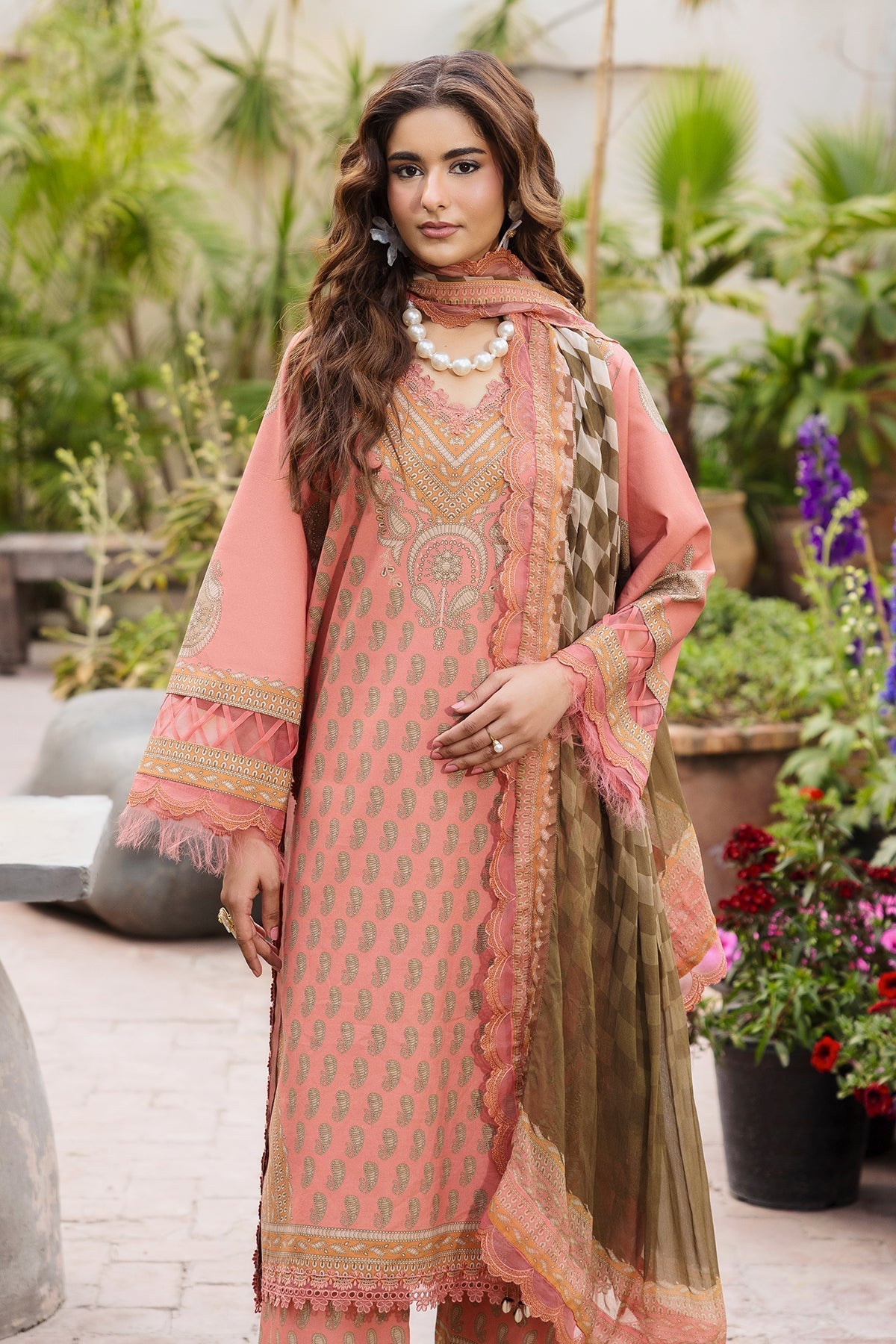 Charizma | Andaaz Lawn 26 |  CAD6-07 - Luxury Dress - available at Maria Faisal in UK and USA.