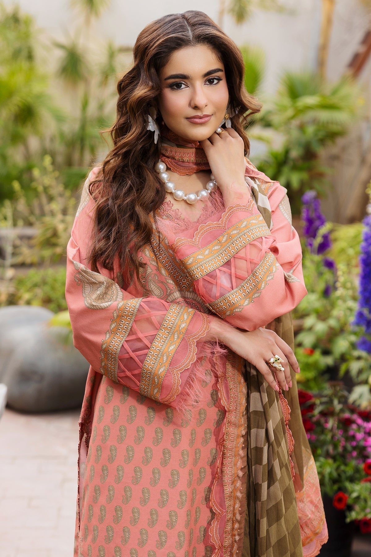 Charizma | Andaaz Lawn 26 |  CAD6-07 - Luxury Dress - available at Maria Faisal in UK and USA.
