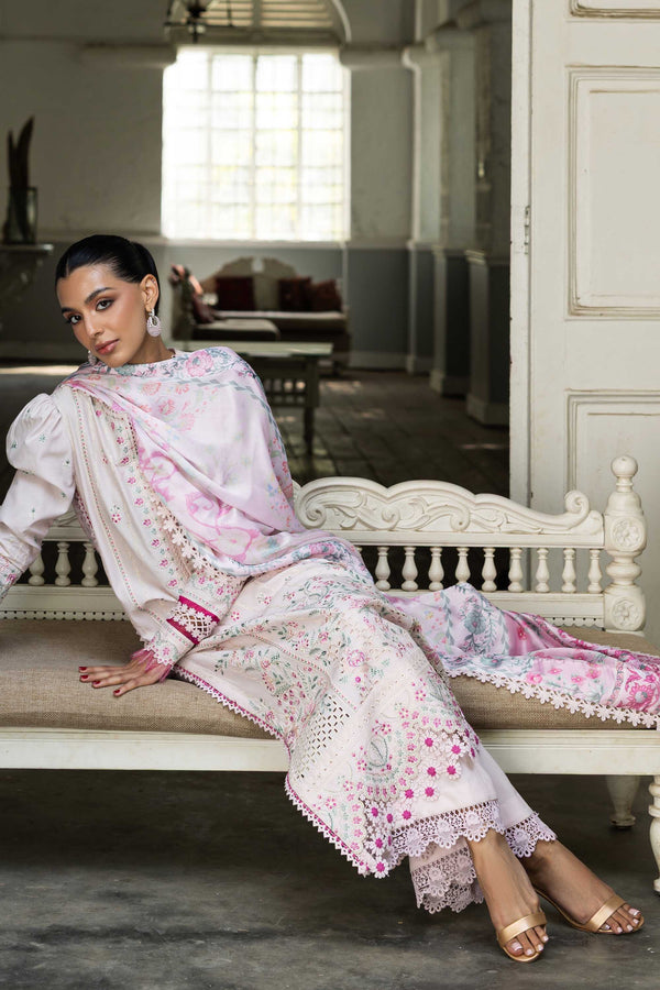 Akbar Aslam | Elaria RTW Lawn 26 | Petalia - Luxury Dress - available at Maria Faisal in UK and USA.