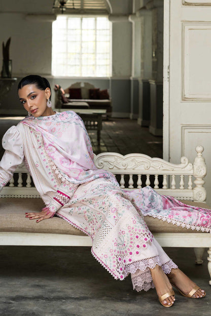 Akbar Aslam | Elaria RTW Lawn 26 | Petalia - Luxury Dress - available at Maria Faisal in UK and USA.