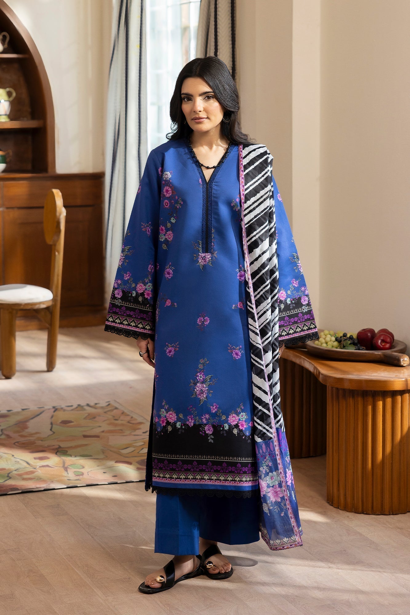 Rajbari | Nissa Exclusive Summer Prints | 07 - Casual Dress - available at Maria Faisal in UK and USA.