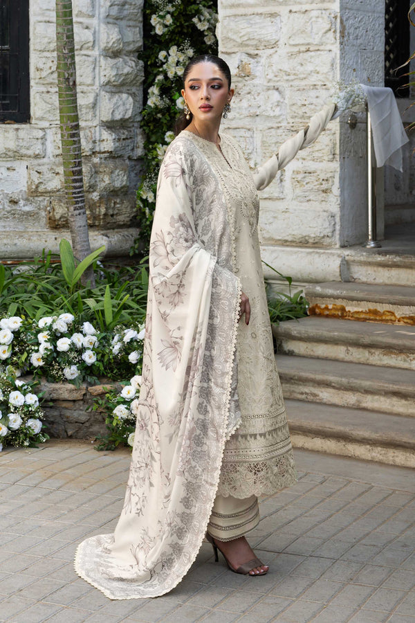 Akbar Aslam | Elaria RTW Lawn 26 | Aurielle - Luxury Dress - available at Maria Faisal in UK and USA.