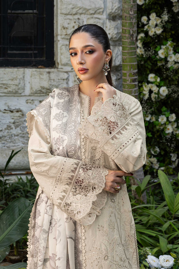 Akbar Aslam | Elaria RTW Lawn 26 | Aurielle - Luxury Dress - available at Maria Faisal in UK and USA.