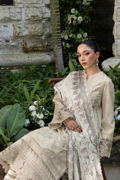 Akbar Aslam | Elaria RTW Lawn 26 | Aurielle - Luxury Dress - available at Maria Faisal in UK and USA.