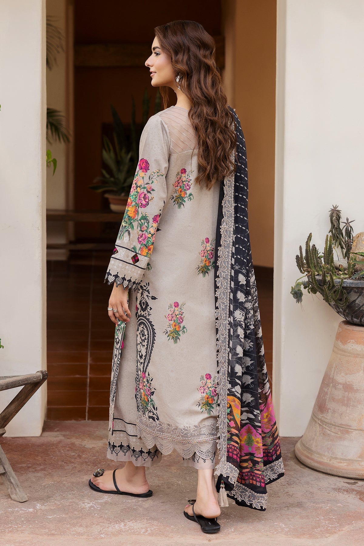 Charizma | Andaaz Lawn 26 | CAD6-08 - Luxury Dress - available at Maria Faisal in UK and USA.