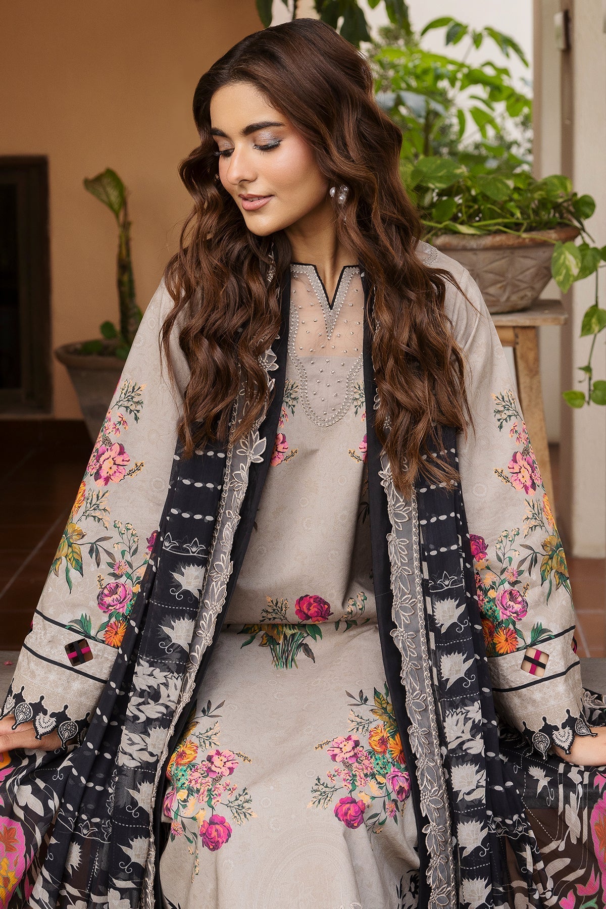 Charizma | Andaaz Lawn 26 | CAD6-08 - Luxury Dress - available at Maria Faisal in UK and USA.