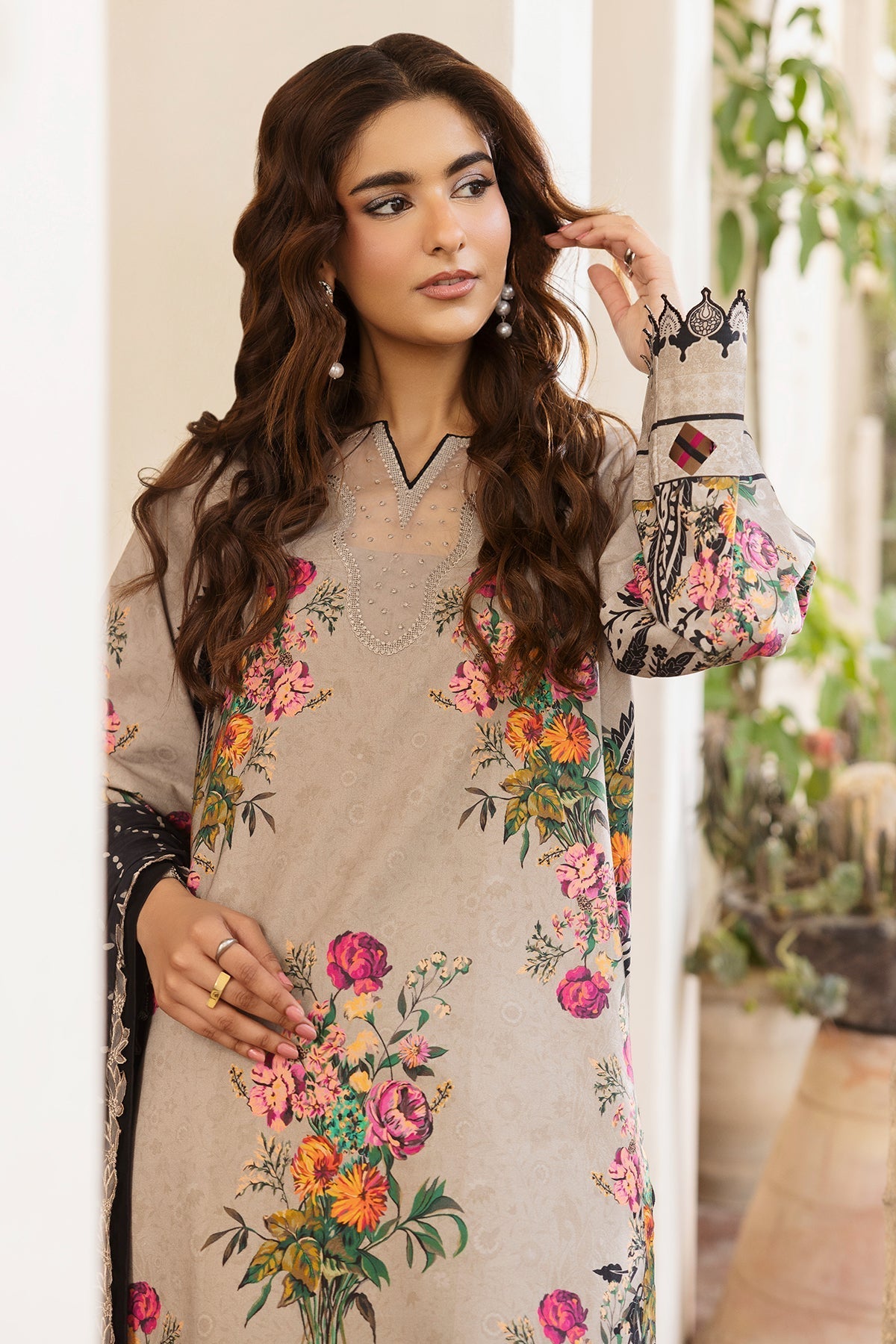 Charizma | Andaaz Lawn 26 | CAD6-08 - Luxury Dress - available at Maria Faisal in UK and USA.