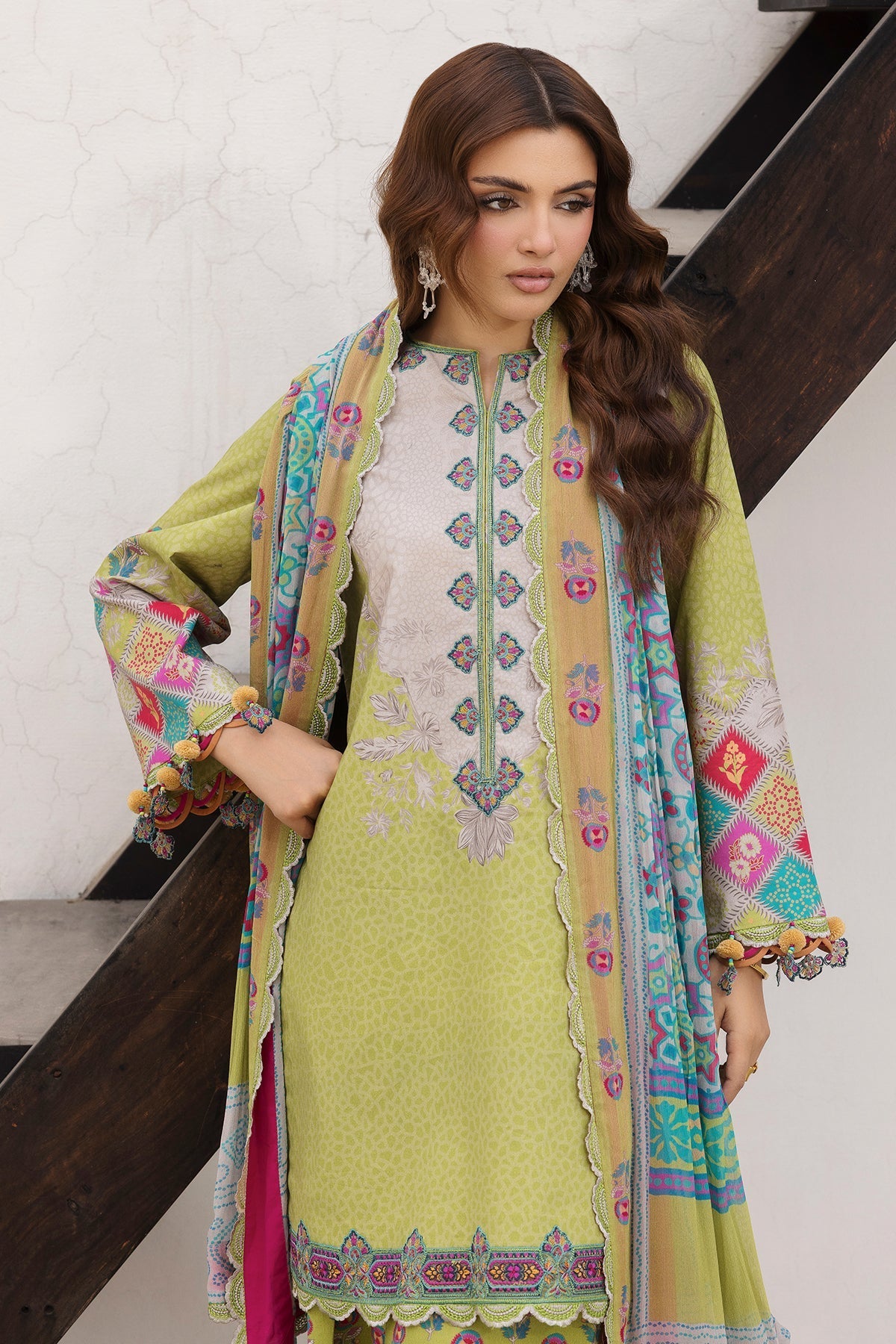 Charizma | Andaaz Lawn 26 | CAD6-10 - Luxury Dress - available at Maria Faisal in UK and USA.