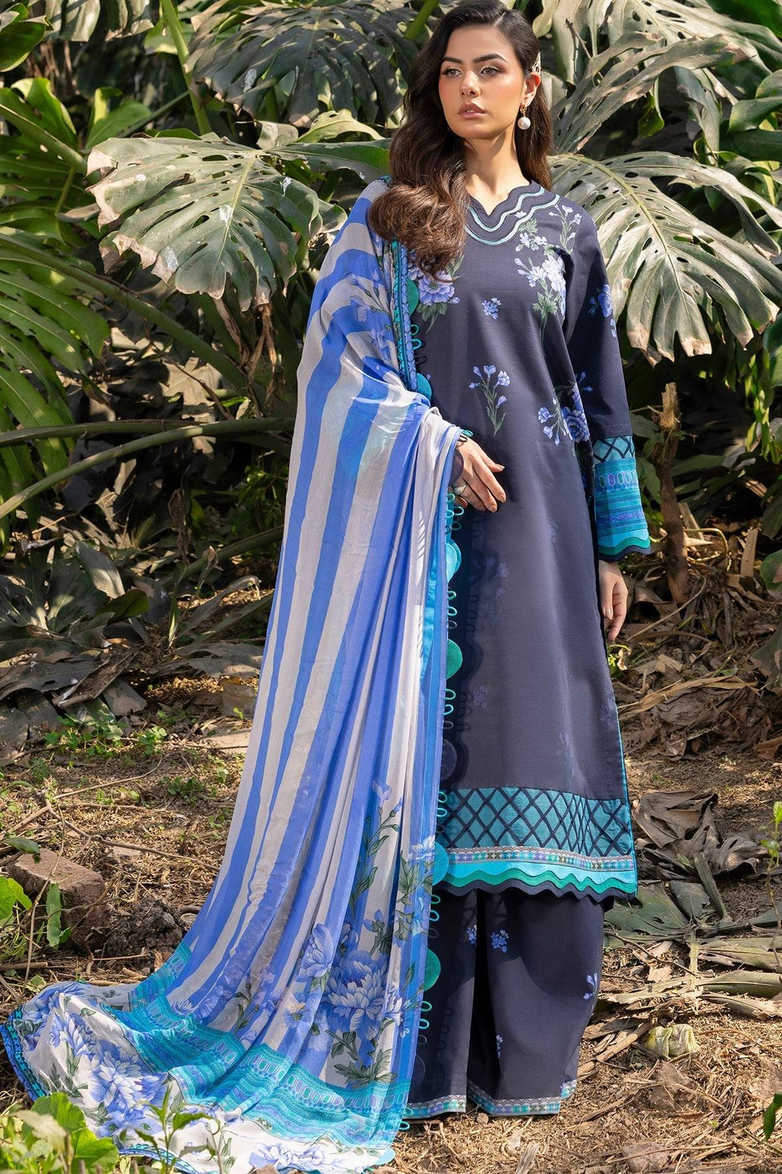 Charizma | C prints Lawn | CP5-19 by Maria Faisal - Registered Vendor of : Charizma - type : Ladies Clothes - 100% original wedding dresses