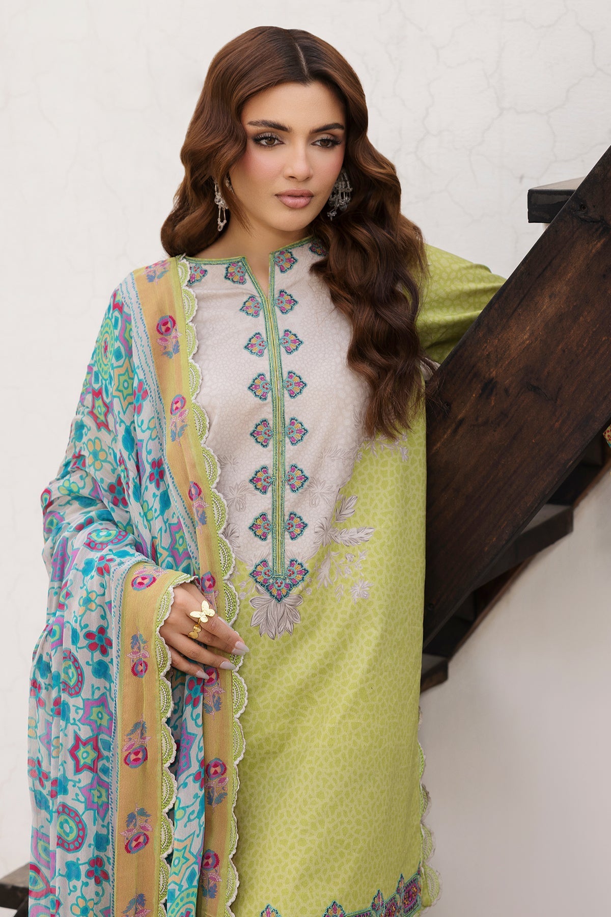 Charizma | Andaaz Lawn 26 | CAD6-10 - Luxury Dress - available at Maria Faisal in UK and USA.