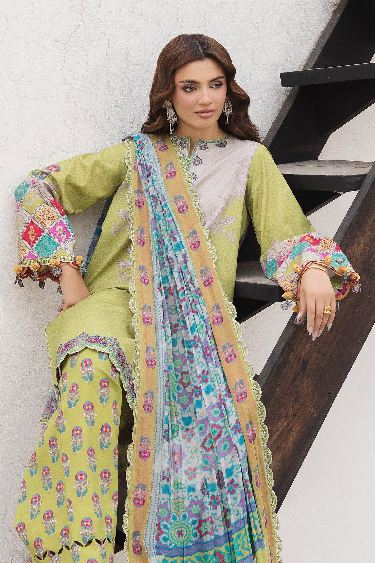 Charizma | Andaaz Lawn 26 | CAD6-10 - Luxury Dress - available at Maria Faisal in UK and USA.