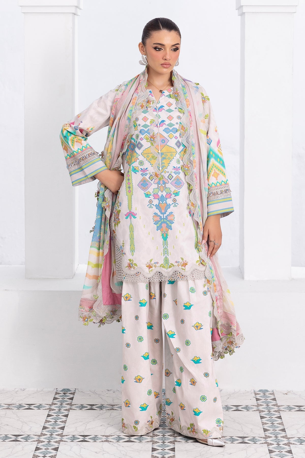 Charizma | Rang e Bahar | CRB6-21 - Luxury Dress - available at Maria Faisal in UK and USA.