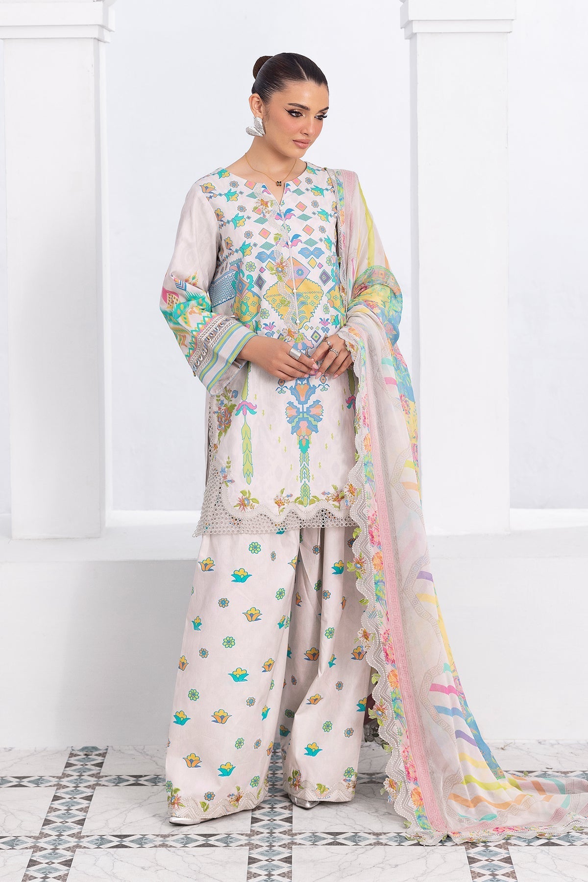 Charizma | Rang e Bahar | CRB6-21 - Luxury Dress - available at Maria Faisal in UK and USA.
