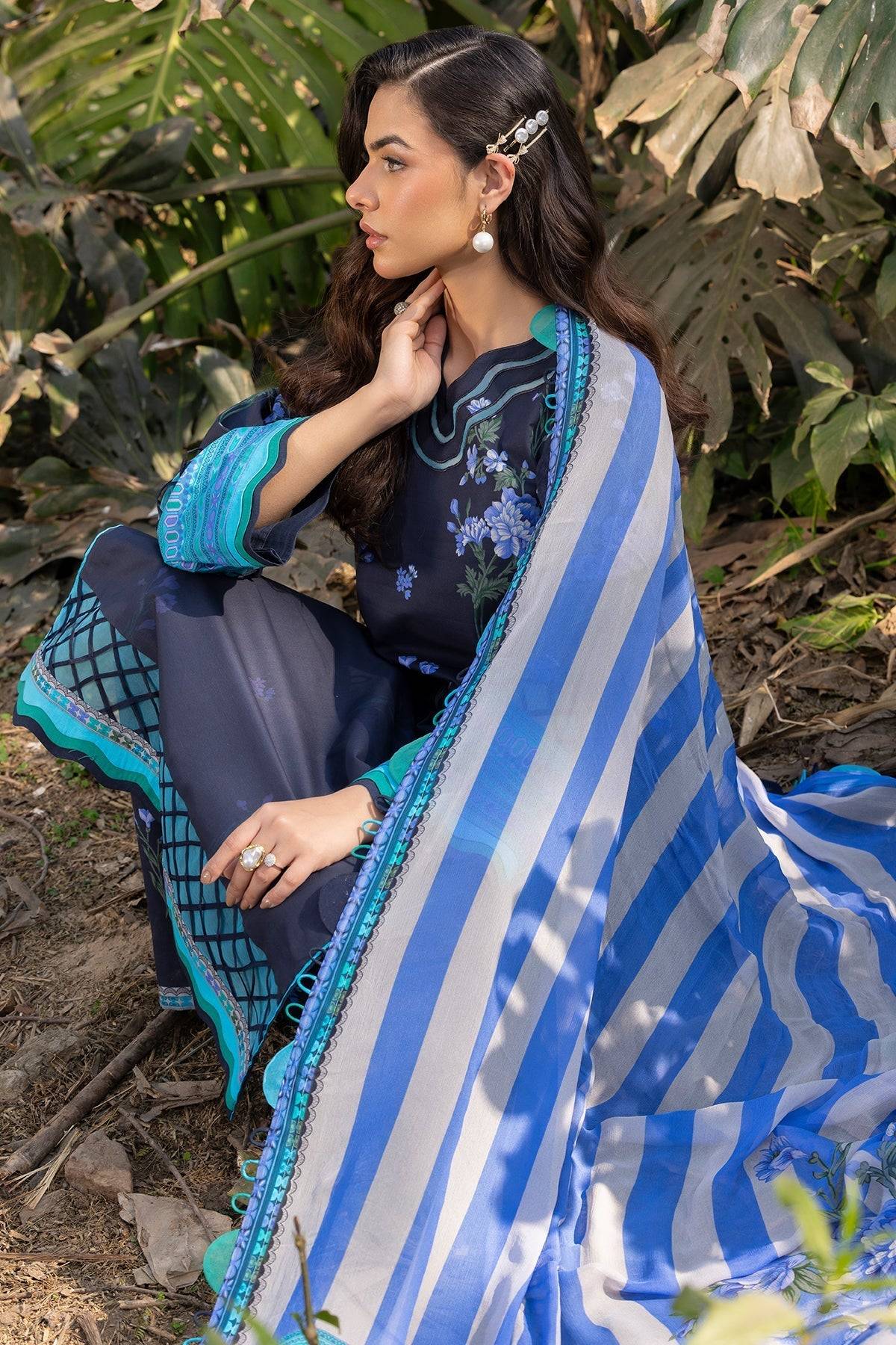 Charizma | C prints Lawn | CP5-19 by Maria Faisal - Registered Vendor of : Charizma - type : Ladies Clothes - 100% original wedding dresses
