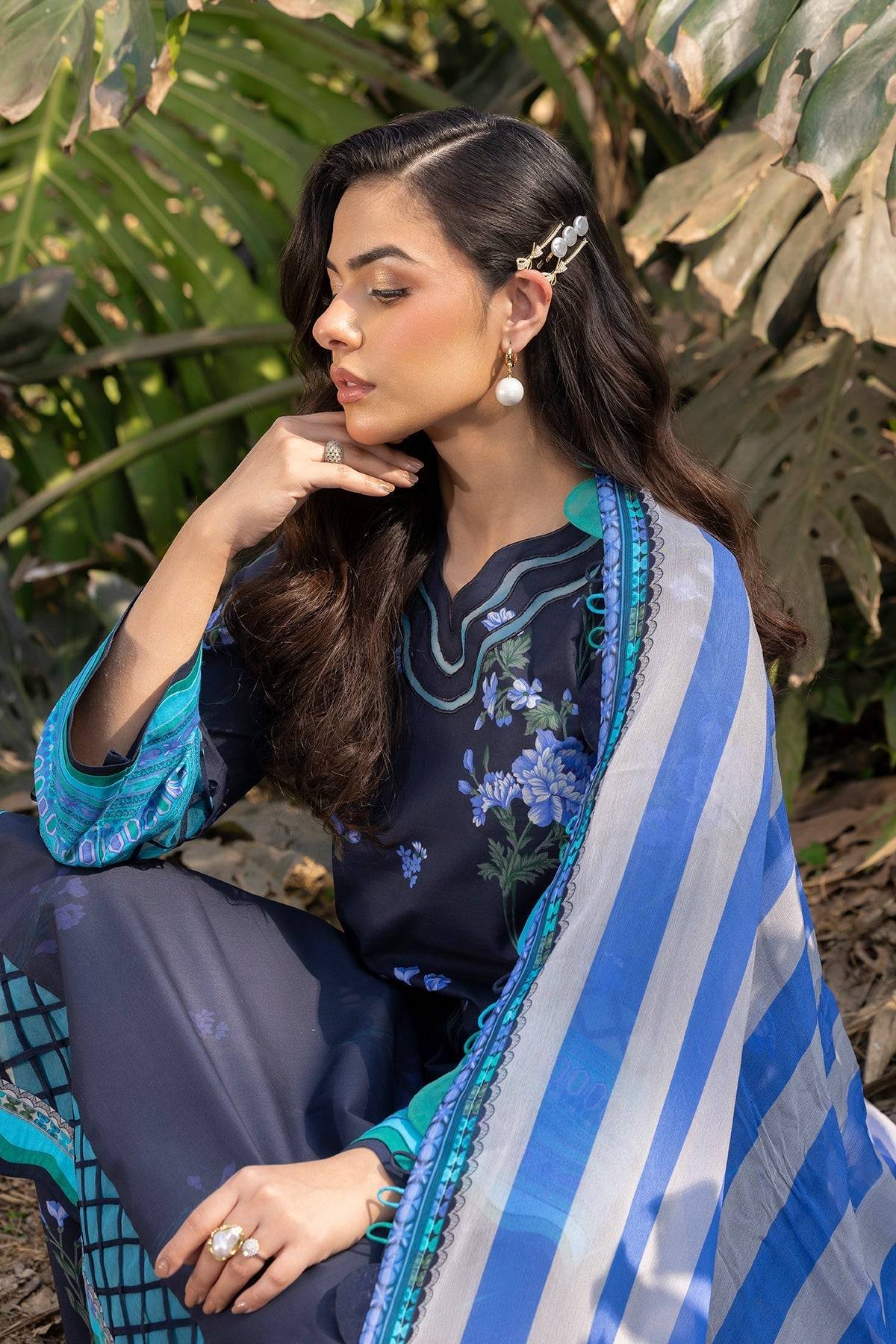 Charizma | C prints Lawn | CP5-19 by Maria Faisal - Registered Vendor of : Charizma - type : Ladies Clothes - 100% original wedding dresses