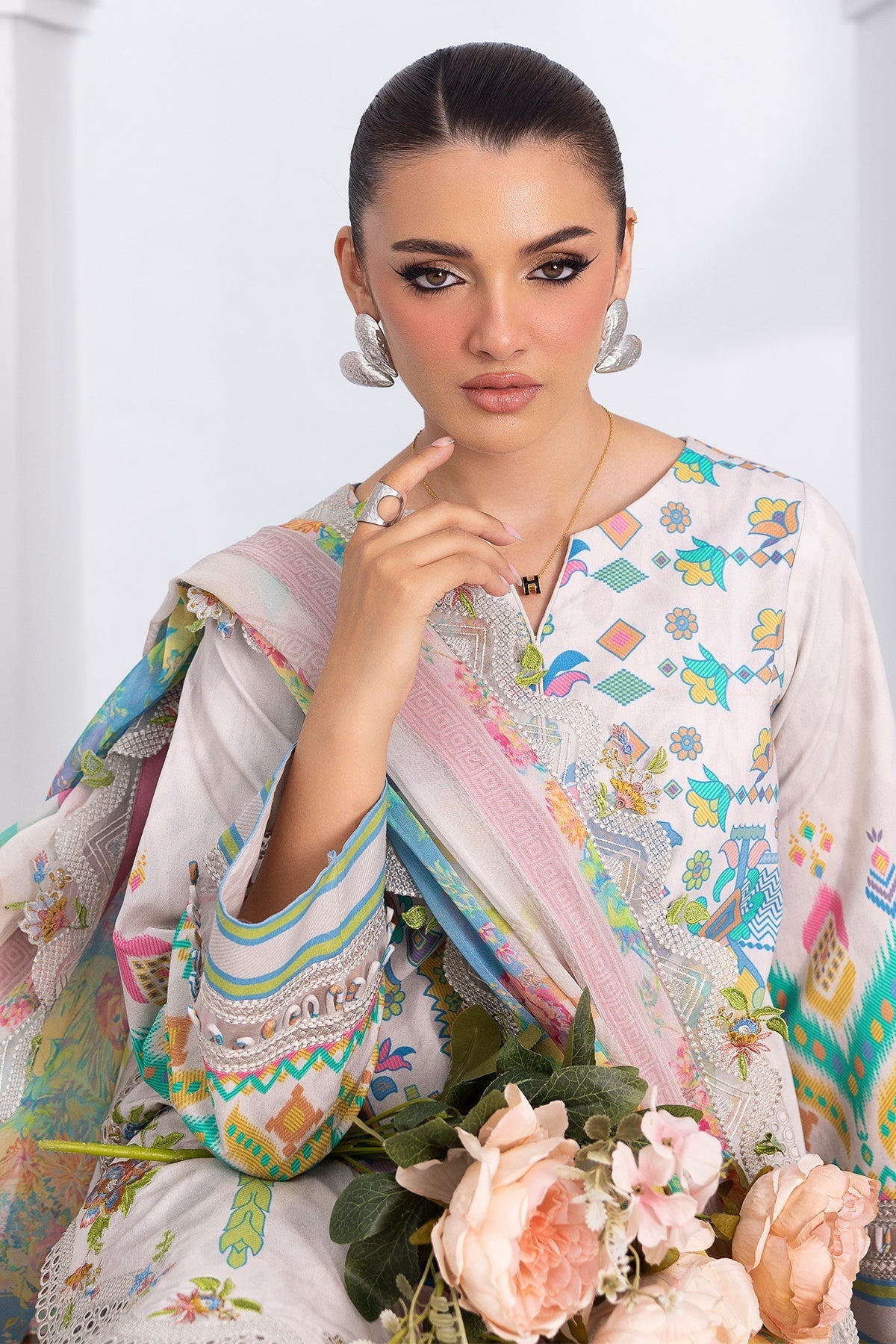 Charizma | Rang e Bahar | CRB6-21 - Luxury Dress - available at Maria Faisal in UK and USA.
