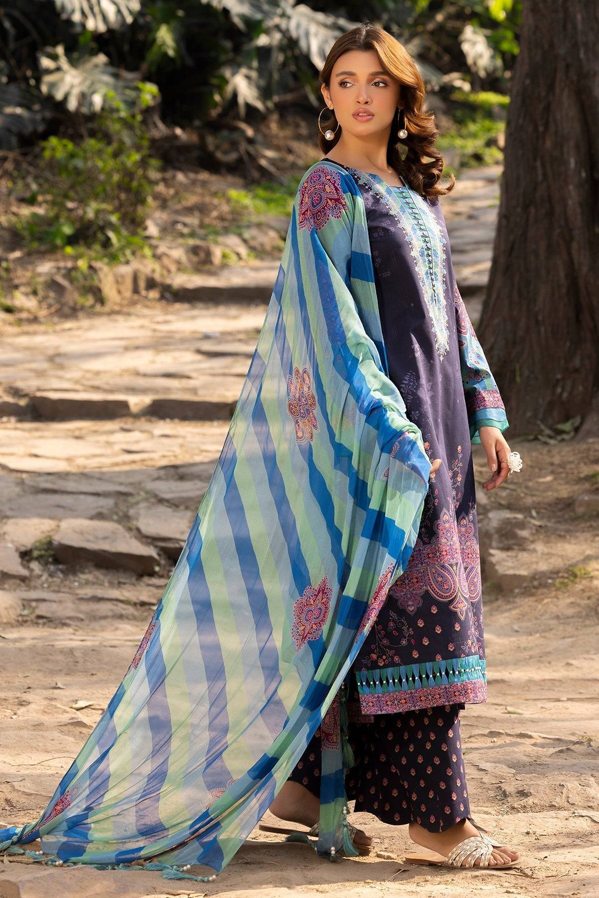Charizma | C prints Lawn | CP5-20 by Maria Faisal - Registered Vendor of : Charizma - type : Ladies Clothes - 100% original wedding dresses
