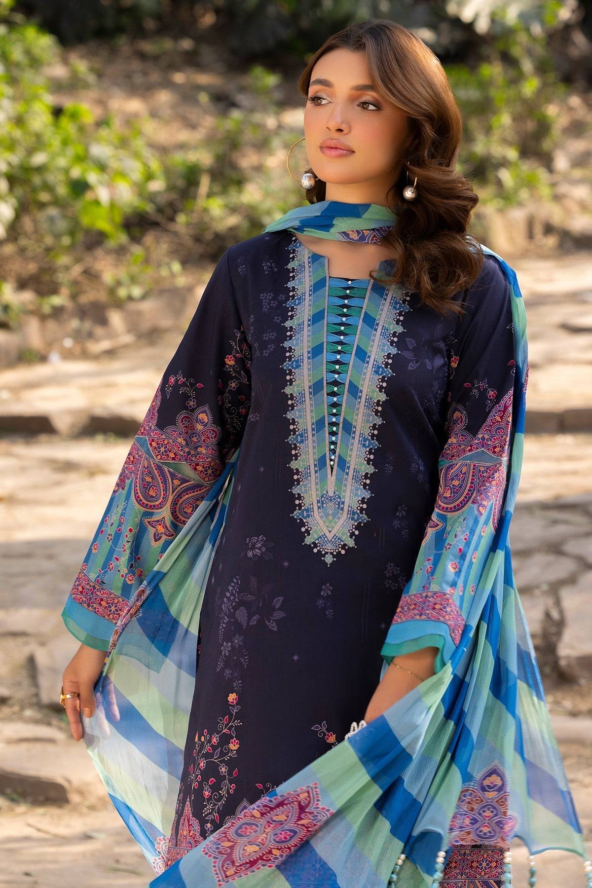 Charizma | C prints Lawn | CP5-20 by Maria Faisal - Registered Vendor of : Charizma - type : Ladies Clothes - 100% original wedding dresses