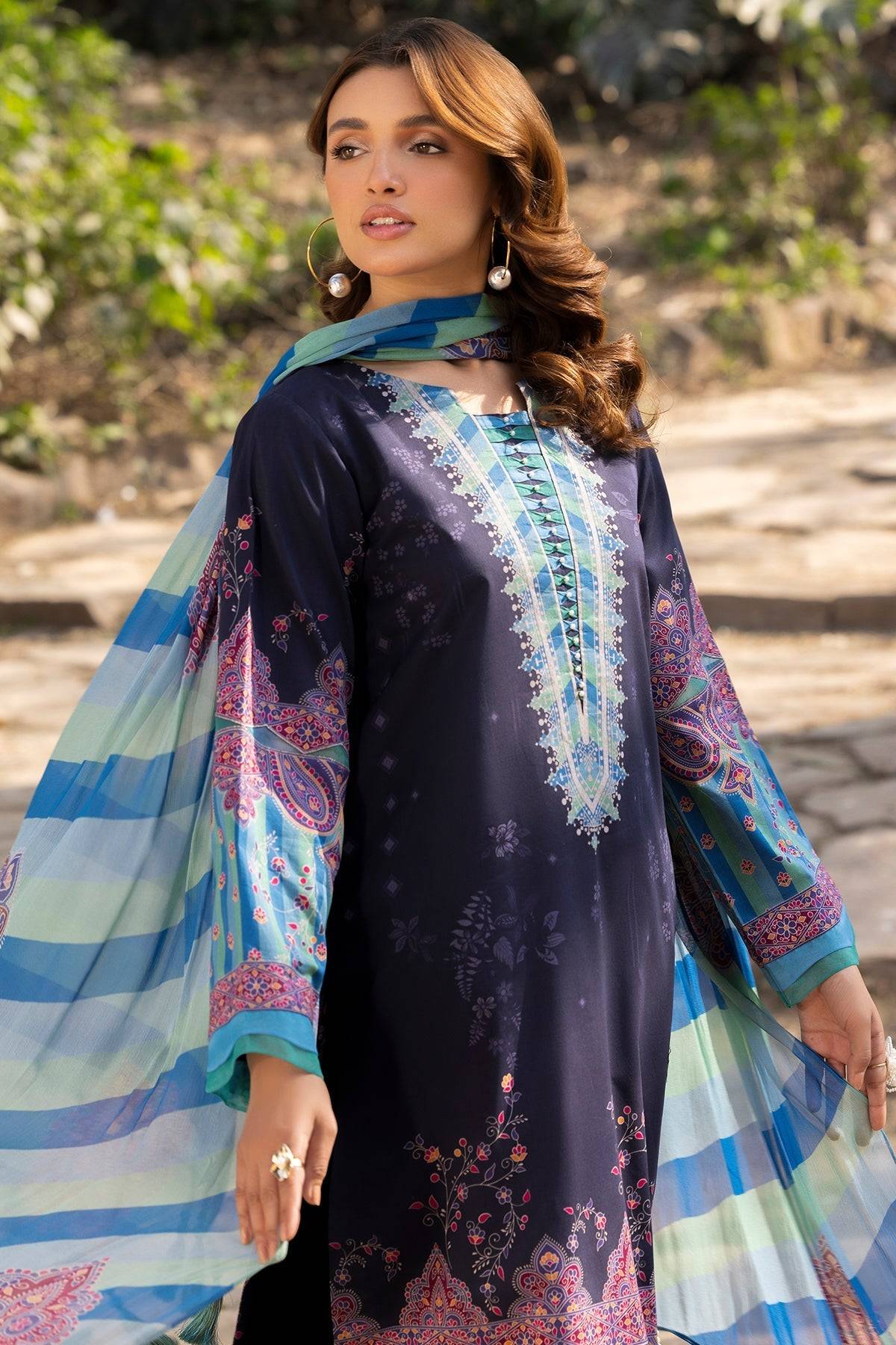 Charizma | C prints Lawn | CP5-20 by Maria Faisal - Registered Vendor of : Charizma - type : Ladies Clothes - 100% original wedding dresses
