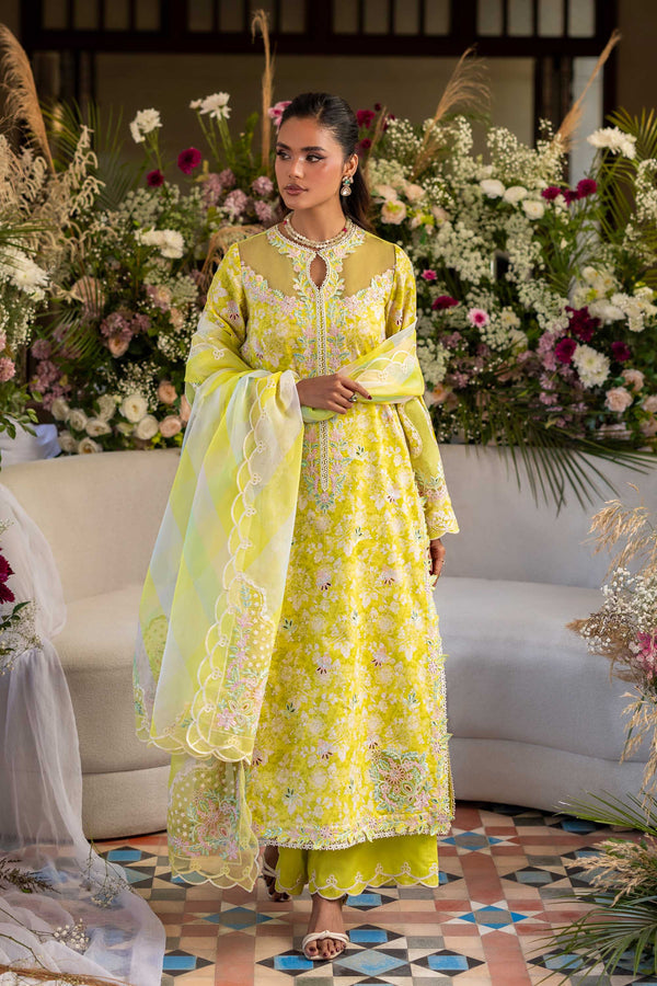 Akbar Aslam | Elaria Ready to Wear Lawn 26 | Surai - Dress - available at Maria Faisal in UK and USA.