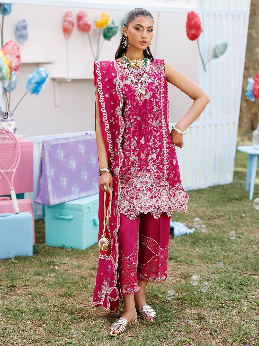 Bin Ilyas | Carnival Summer Edit 25 | 35 - B by Maria Faisal - Registered Vendor of : Bin Ilyas - type : Ladies Clothes - 100% original wedding dresses