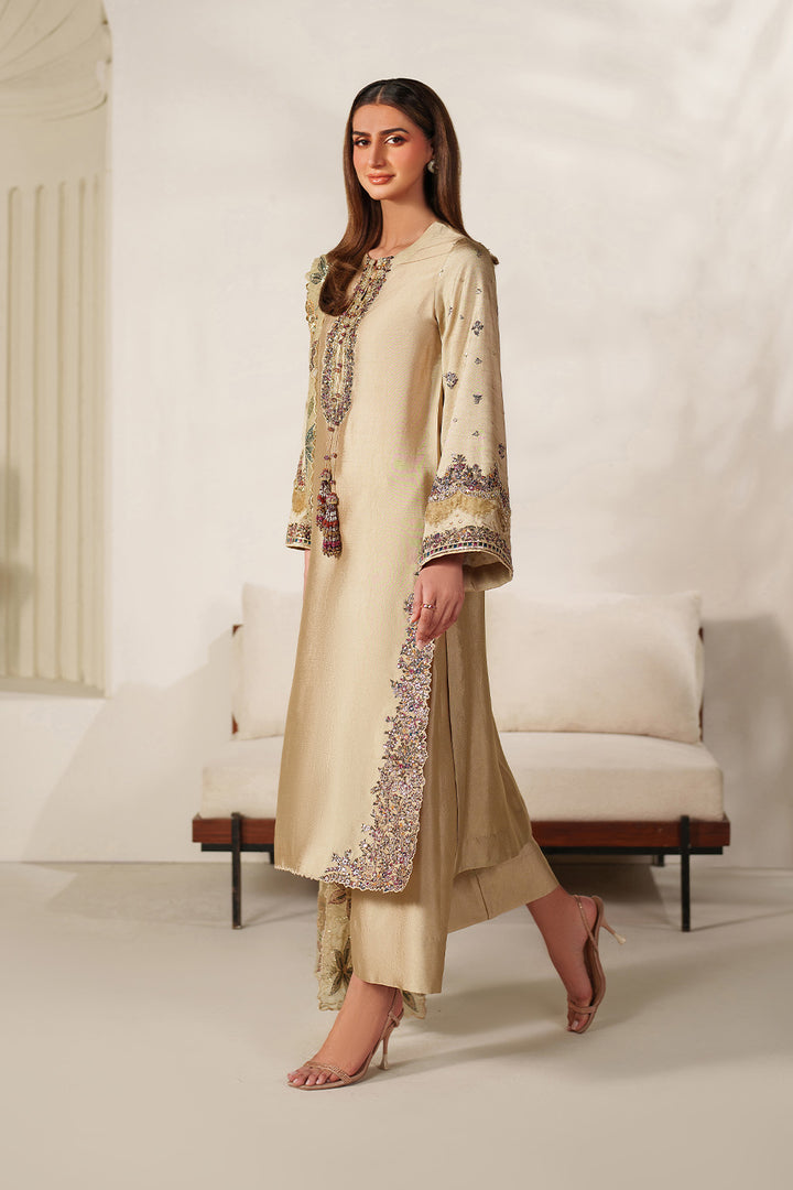 Iznik | Chinon Chiffon | UE-617 - Dress - available at Maria Faisal in UK and USA.