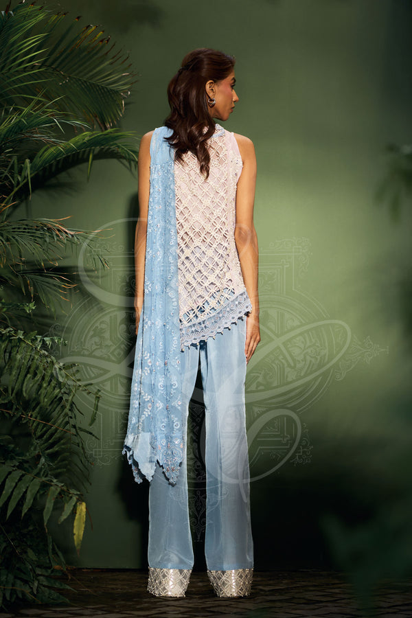 Layla Chatoor | Luxury Pret | Vela - Luxury Dress - available at Maria Faisal in UK and USA.