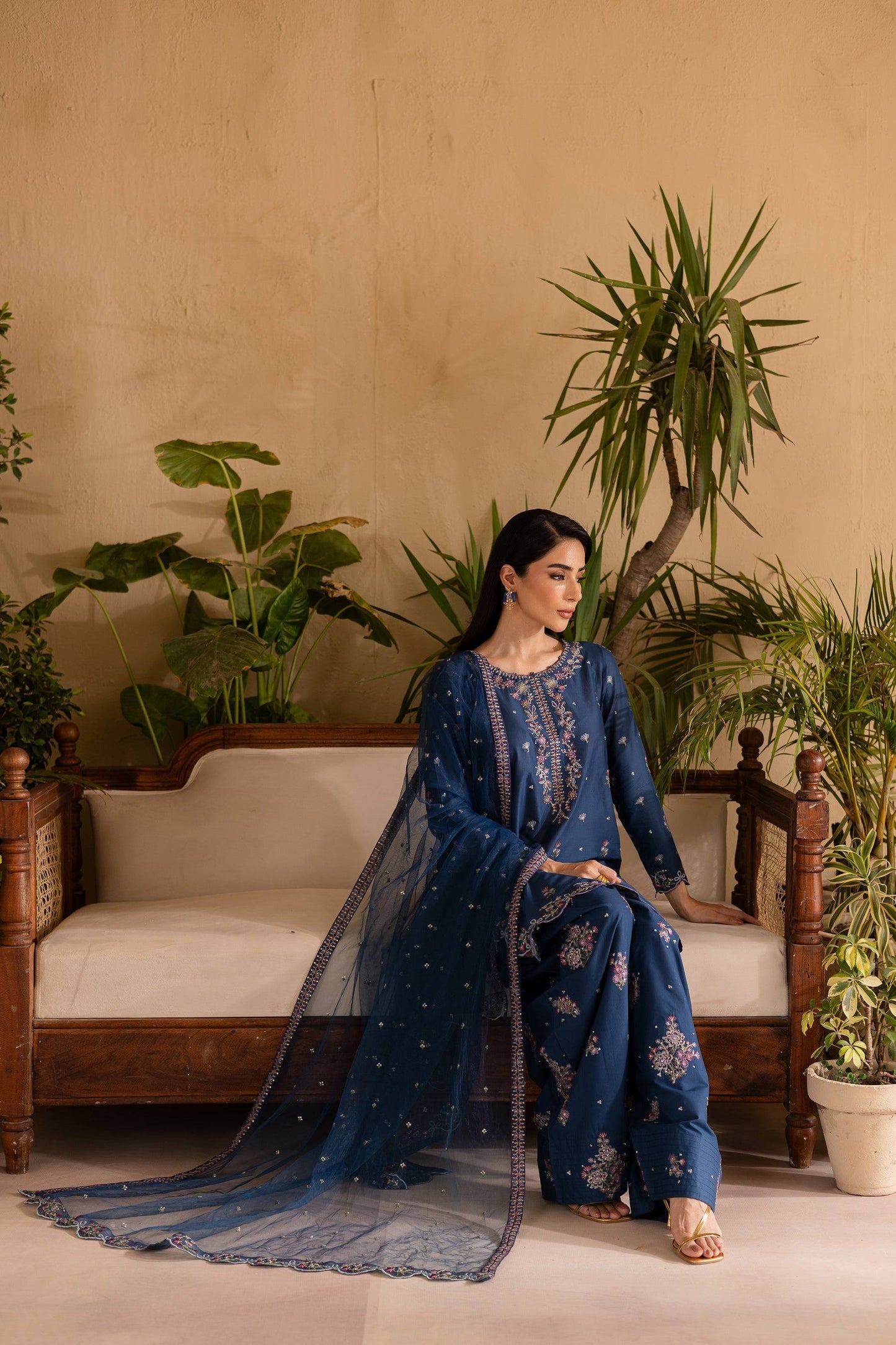 Batik | Nyra Embroidered Summer Solids | Perk by Maria Faisal - Registered Vendor of : Batik - type : Ladies Clothes - 100% original wedding dresses