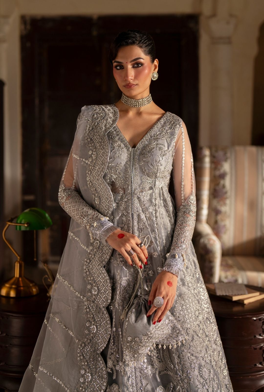 Ajr Couture | Dastan e Ishq | Mehar - Formal Dress - available at Maria Faisal in UK and USA.