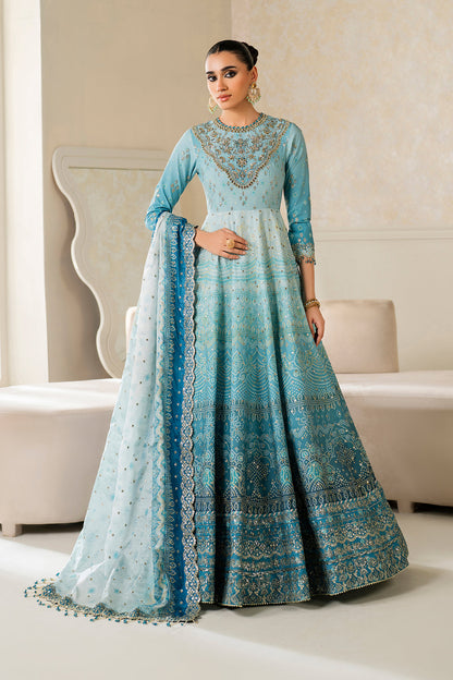 Baroque | Formals Collection | EMBROIDERED SILK UF-4162 - Formal Dress - available at Maria Faisal in UK and USA.