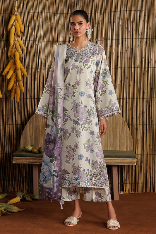 Baroque | Luxury Summer Pret | F-4528 - Luxury Dress - available at Maria Faisal in UK and USA.