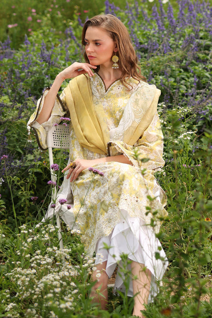 Baroque | Luxury Pret Summer | UF-4229 - Luxury Dress - available at Maria Faisal in UK and USA.