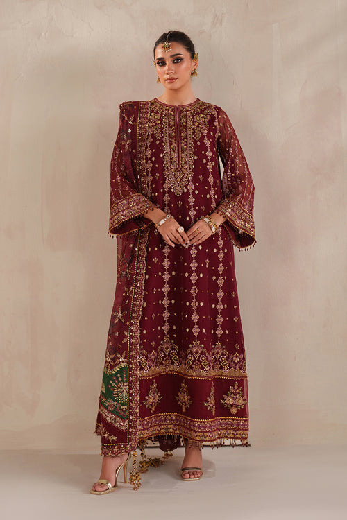 Baroque | Formals Collection | EMBROIDERED CHIFFON UF-4367 - Formal Dress - available at Maria Faisal in UK and USA.