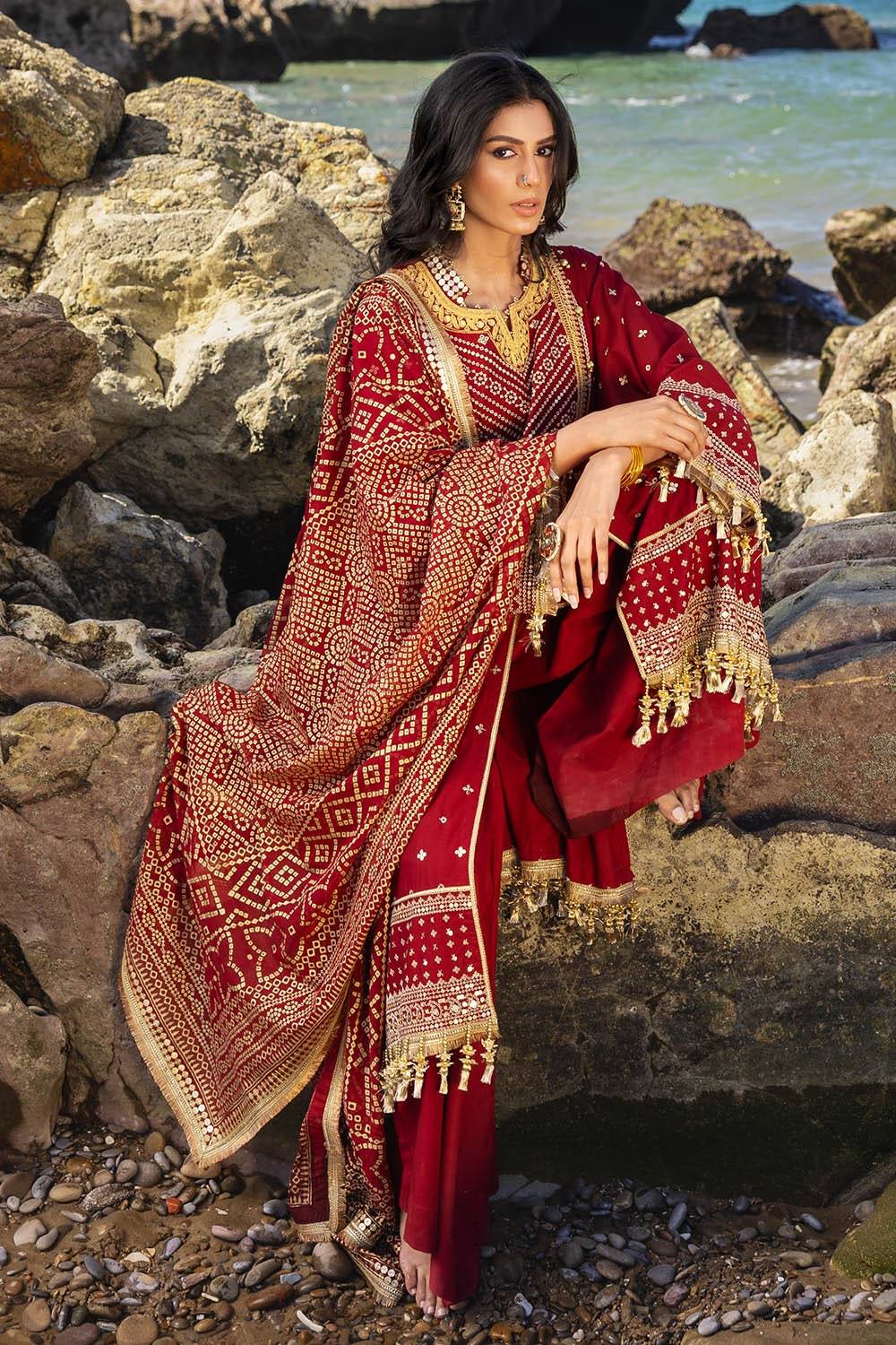 Gul Ahmed | Chunri Lawn 25 | BM-52018 by Maria Faisal - Registered Vendor of : Gul Ahmed - type : Ladies Clothes - 100% original wedding dresses