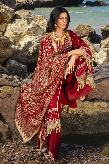 Gul Ahmed | Chunri Lawn 25 | BM-52018 by Maria Faisal - Registered Vendor of : Gul Ahmed - type : Ladies Clothes - 100% original wedding dresses