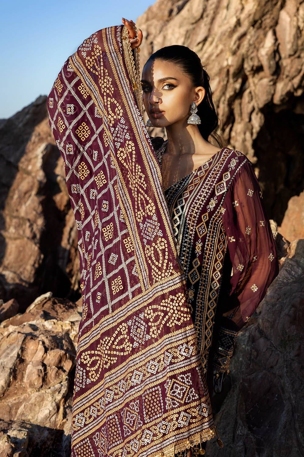 Gul Ahmed | Chunri Lawn 25 | BM-52023 by Maria Faisal - Registered Vendor of : Gul Ahmed - type : Ladies Clothes - 100% original wedding dresses