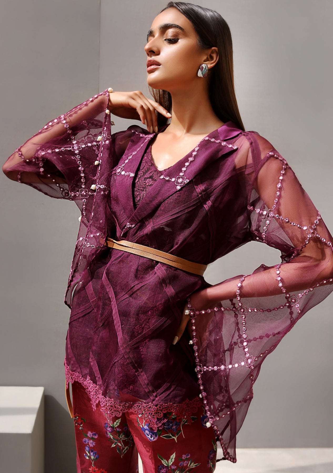 Layla Chatoor | Pret A Porter | LC-09 - Luxury Dress - available at Maria Faisal in UK and USA.
