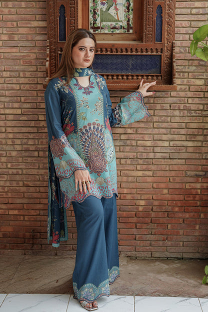 Shamaeel Ansari | Nazaakat Pret | Sky Enchant - Formal Dress - available at Maria Faisal in UK and USA.