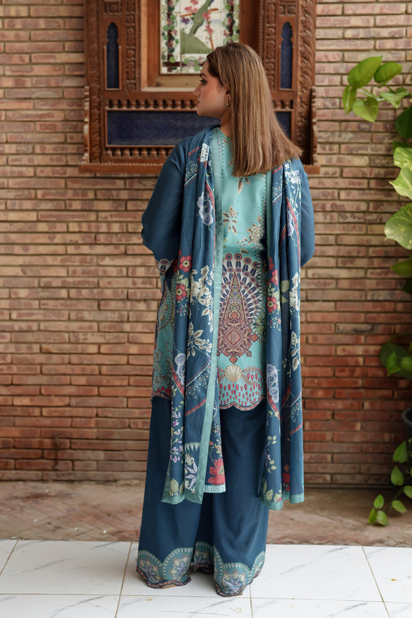 Shamaeel Ansari | Nazaakat Pret | Sky Enchant - Formal Dress - available at Maria Faisal in UK and USA.