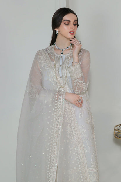 Baroque | Formals Collection | EMBROIDERED ORGANZA UF-186 - Formal Dress - available at Maria Faisal in UK and USA.