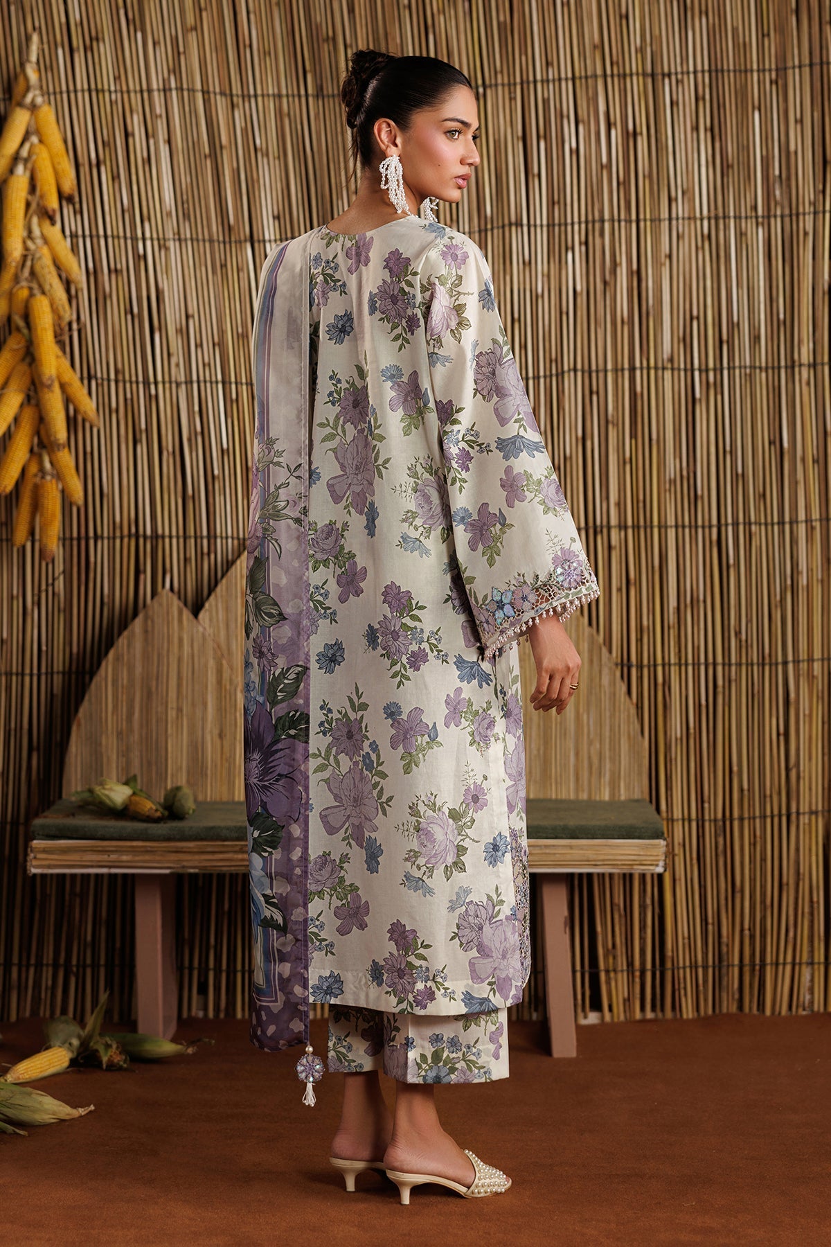 Baroque | Luxury Summer Pret | F-4528 - Luxury Dress - available at Maria Faisal in UK and USA.