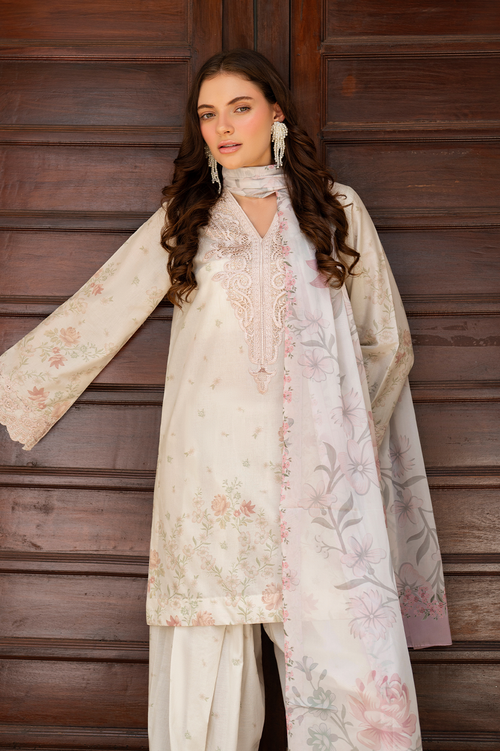 Iznik | lawn 26 | UE-491 - Dress - available at Maria Faisal in UK and USA.