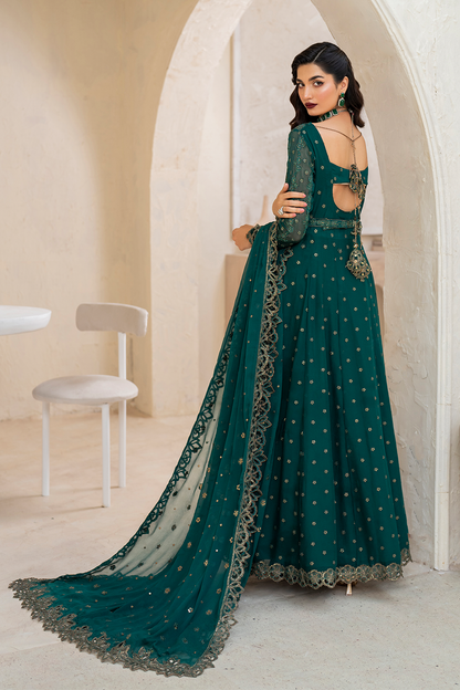 Iznik | Chinnon Chiffon | CC-47 Embroidered Chiffon - Ladies Clothes - Maria Faisal