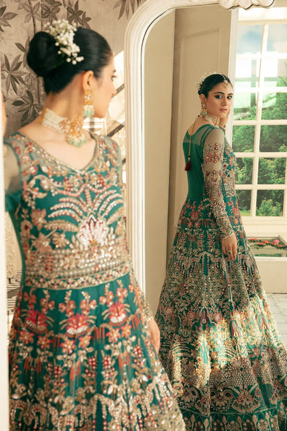 Ezra | Wedding Collection | Zeenat - Designer Dress with Intricate embroidery and embellishments. Shop elegent wedding dress at Maria Faisal.