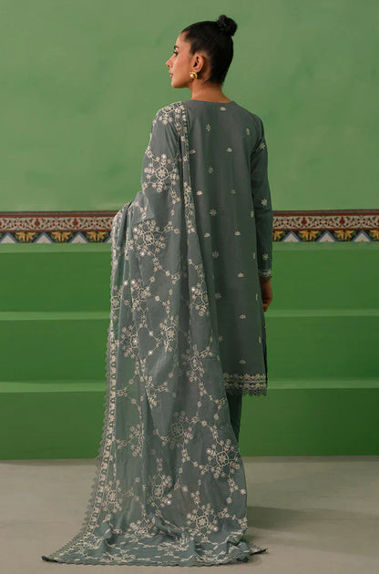 Cross Stitch | Mahiri Embroidered Collection | DUSTY GRANITE - Ladies Clothes - Maria Faisal