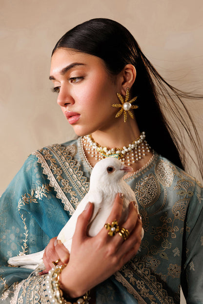 Baroque | Eid Lawn 26 | EL26-D01 - Luxury Dress - available at Maria Faisal in UK and USA.