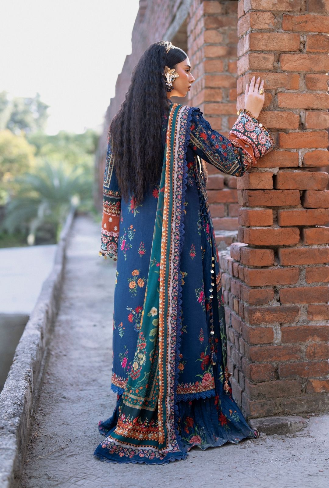 AJR Couture | Sard Sham | Kaneez - Casual Dress - available at Maria Faisal in UK and USA.