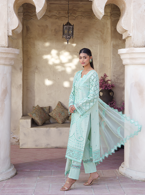 Zebtan | Zeenat Luxury Lawn Eid Collection | ZL 03 - Waniyas